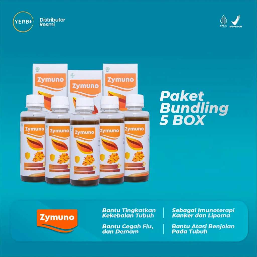 

Paket 5 Box Zymuno – Atasi Kangker Tanpa Kemoterapi. Membantu Menyembuhkan Jenis Kangker, Tingkatkan Daya Tahan Tubuh Imun, Menjaga Imun untuk Kesehatan Tubuh Cegah Flu Demam Batuk Masalah Pencernaan Bantu Percepat Penyembuhan Penyakit
