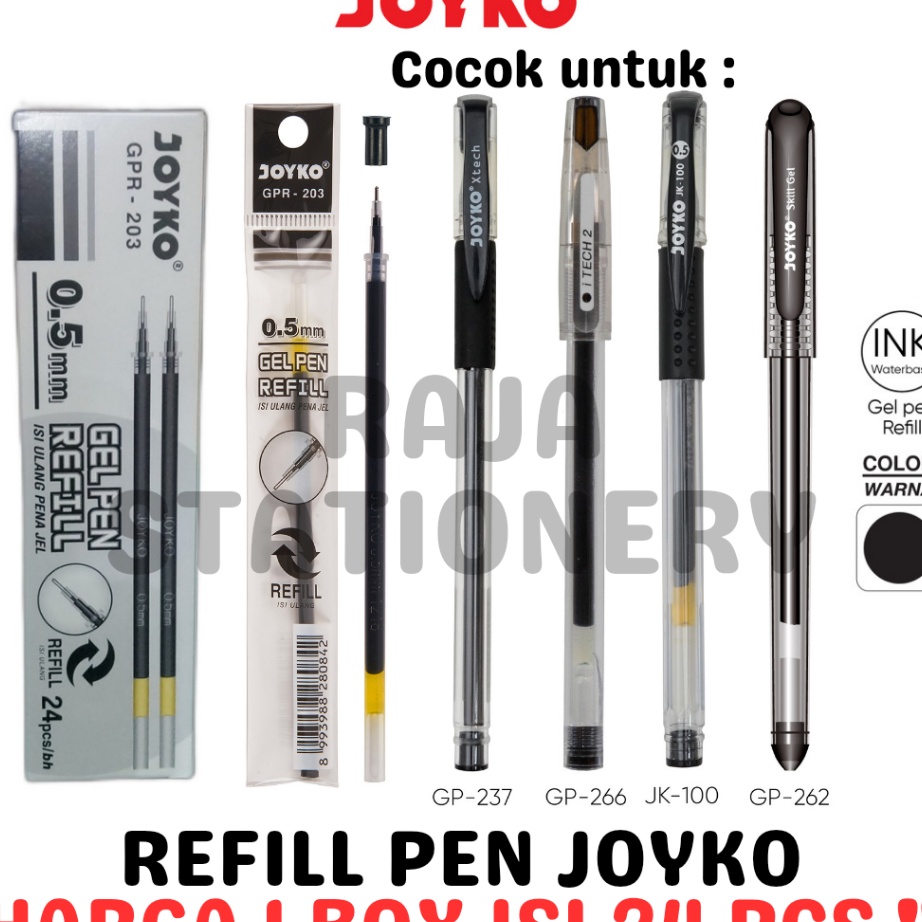 

Sale JOYKO GEL PEN REFILL 5 ISI ULANG PEN JOYKO JK1 GPR23 24PCS