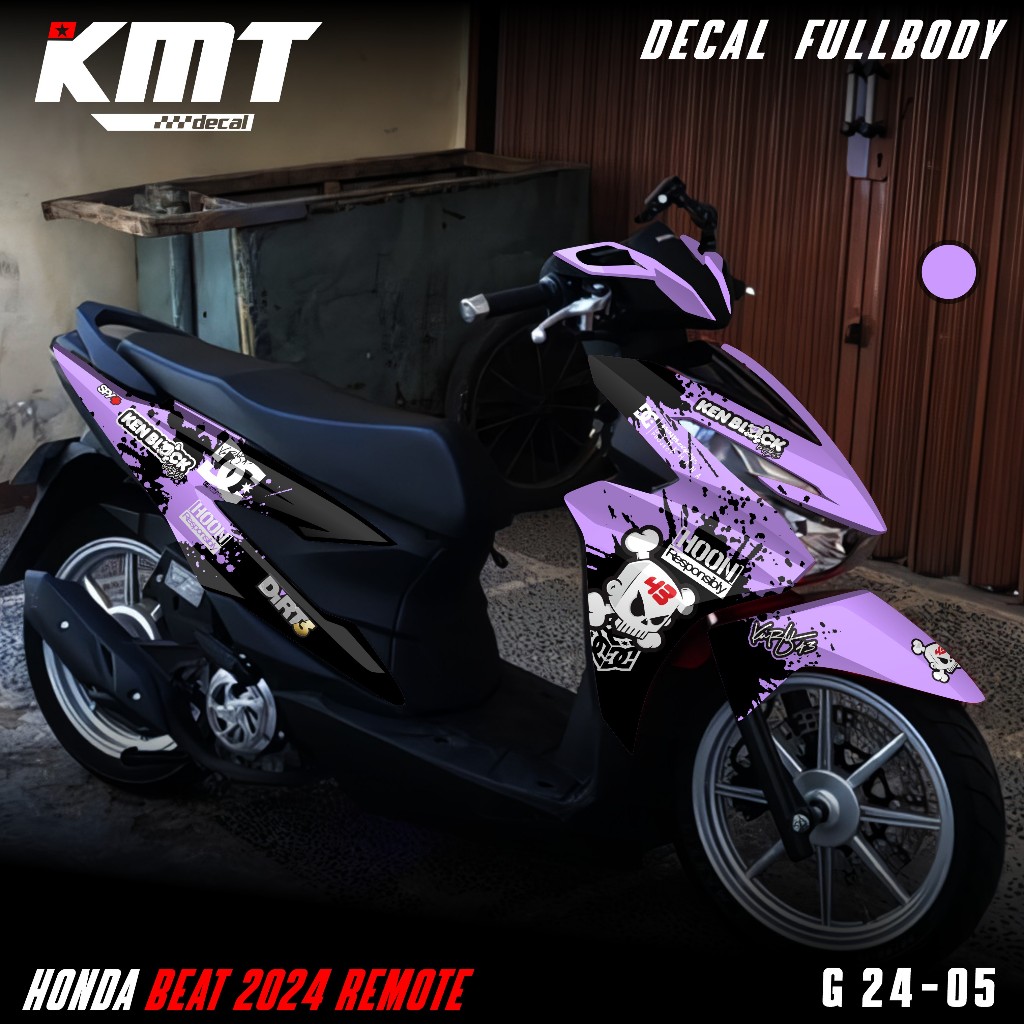 (COD) Decal Sticker Skotlet Variasi Beat New CBS DELUXE STREET Remote 2024 2025 Fullbody Terbaru Des