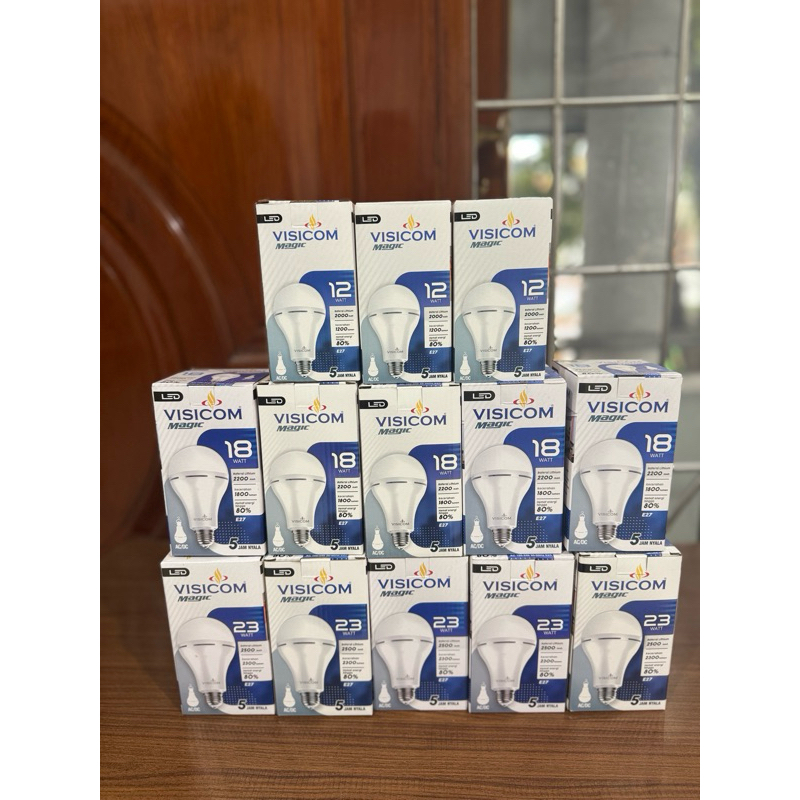 Maju Makmur Lampu Led Magic Visicom Emergency 12W/18W/23W/27 W