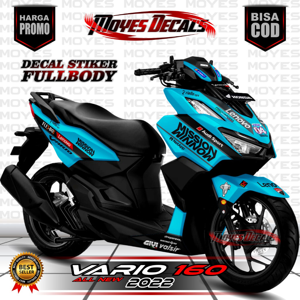 Decal Sticker Honda Vario 160 New ABS/NON ABS Fullbody Dekal Stiker Motor Honda Vario 160 Decal Stik