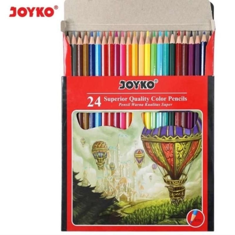

PENSIL WARNA JOYKO 24 COLOUR >Pigmen warna berkualitas tinggi >Warna halus dan cocok untuk pencampuran warna >Isi pensil yang tebal dan tidak mudah patah >Woodless ...