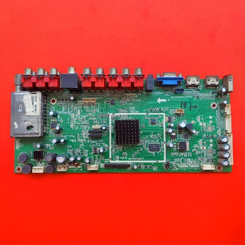 mb mobo mainboard module mesin tvPsu power suplay regulator tv polytron PLM 32T22S