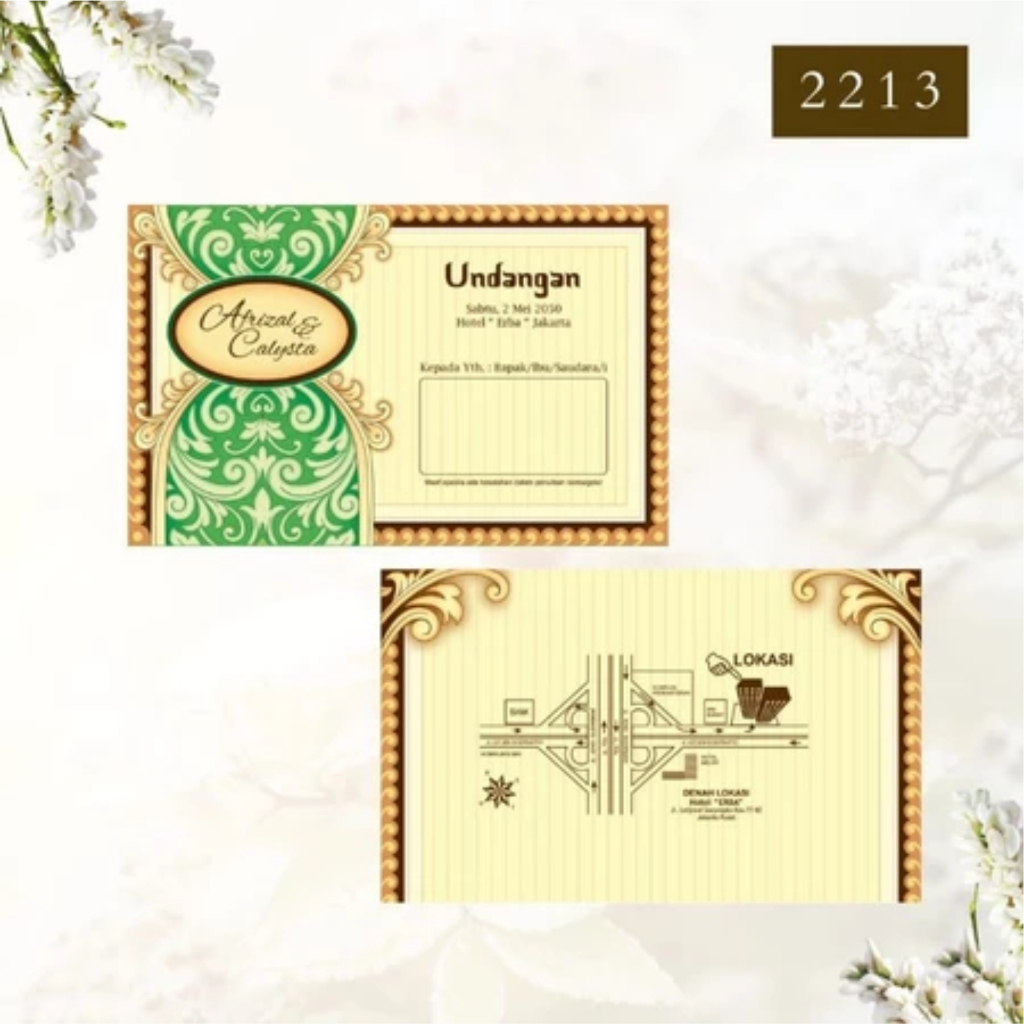 Blangko Undangan Kosongan ERBA 2213