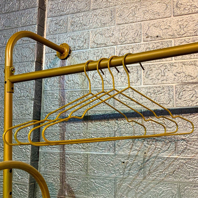 Hanger Besi Gold Satuan | Gantungan Baju Stainless Cat Gold Mewah | Gantungan Baju Per Pcs | Gantung