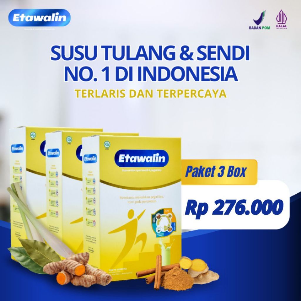 

Etawalin Susu Etawa Atasi Nyeri Sendi dan Tulang Original 3 Box