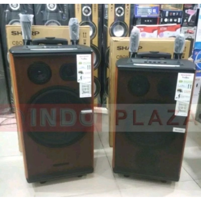 SPEAKER TROLLEY / PORTABLE SHARP CBOX-TRB10MBO 10 INCH / CBOX-TRB2MBO 12 INCH (CARGO)