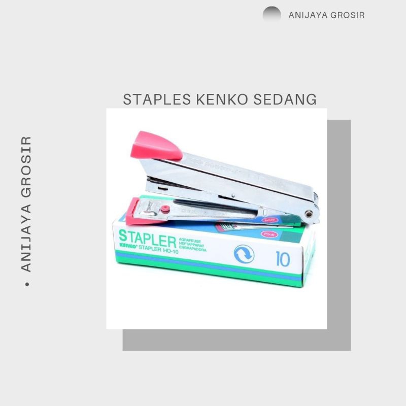 

KENKO STAPLES KERTAS UKURAN SEDANG [HD-10] Kantor Stationery