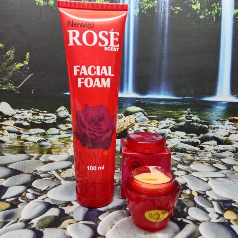 Paket Cream Rose Facial Foam Original Bpom
