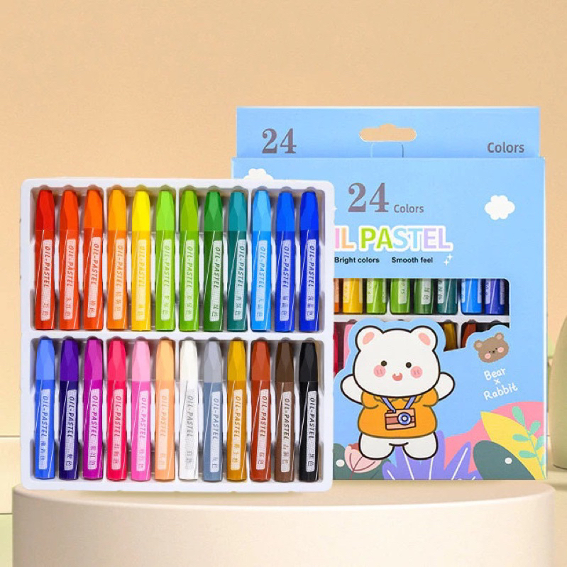 

CRAYON MEWARNAI ISI 24 WARNA DENGAN MOTIF KARTUN LUCU