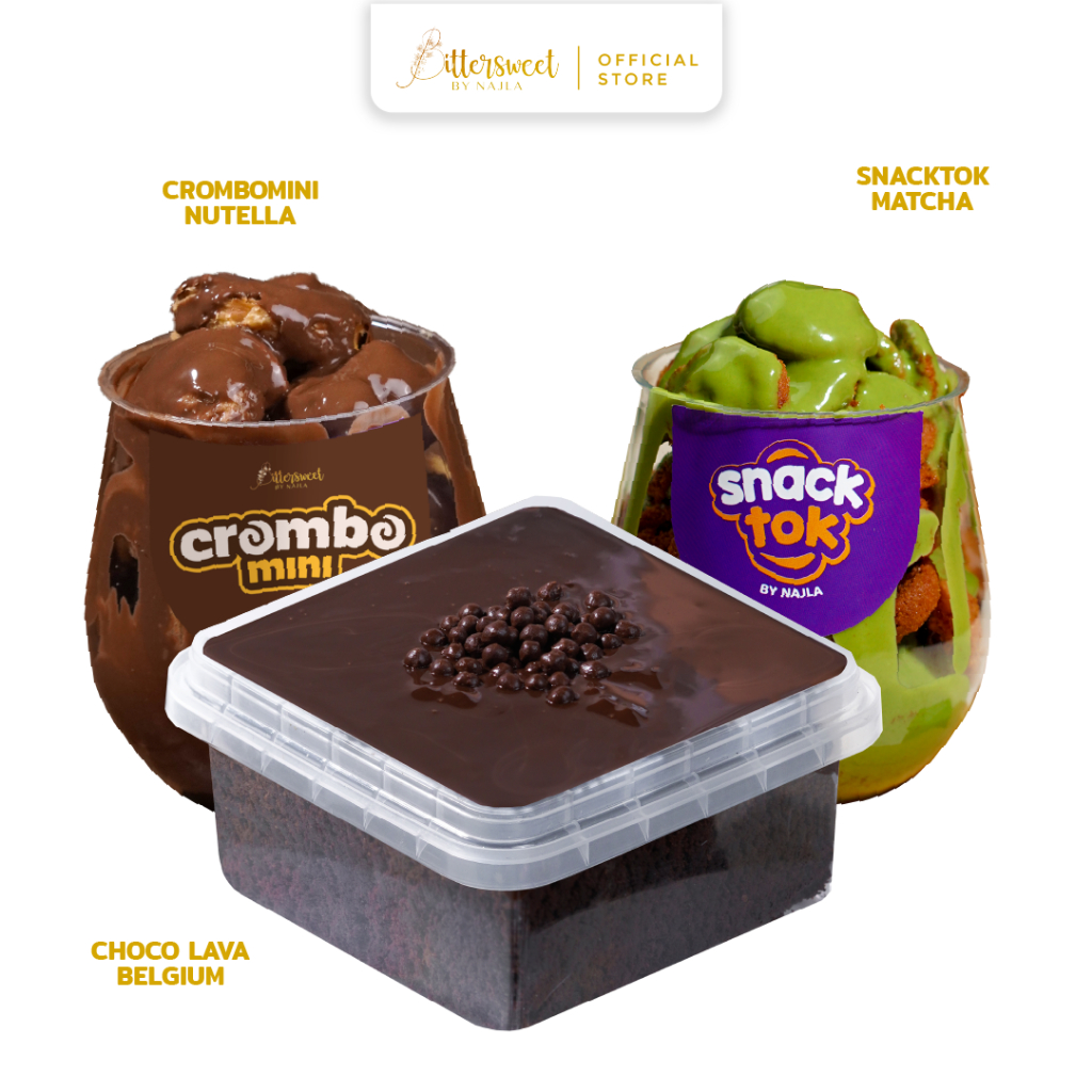 

Crombomini Nutella + Snacktok Matcha + Choco Lava Belgium ( 11.11 )