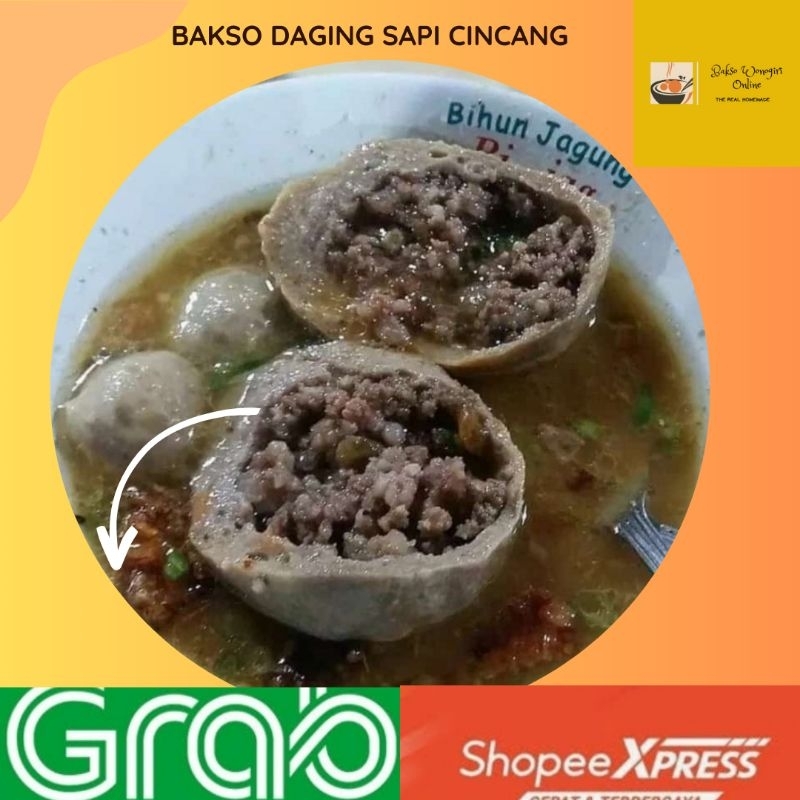 

Bakso Daging Cincang Jumbo super enak Homemade Bakso Urat Jumbo Cincang