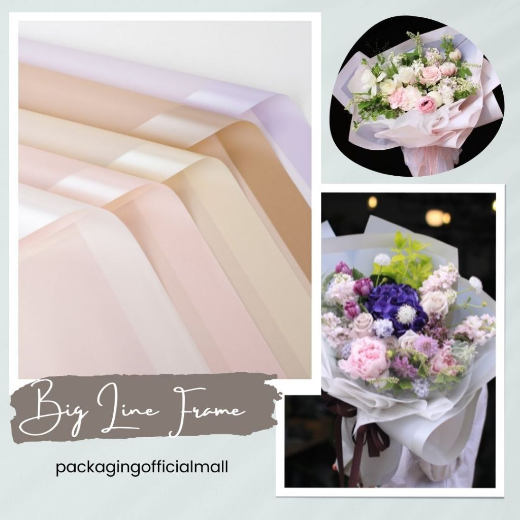 

BIG LINE FRAME / CELLOPHANE / FLORIST PAPER / KERTAS BUKET BUNGA / WRAPPING WRAPPER