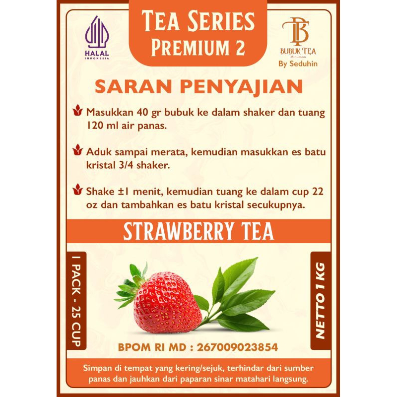 

SDF Minuman Strawberry Tea 1kg