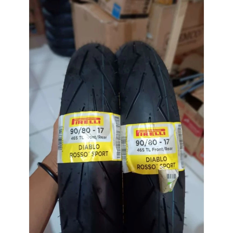 Ban Pirelli diablo rosso corsa II 90/80-17 ban race pirelli diablo rosso corsa 2 90 80 17