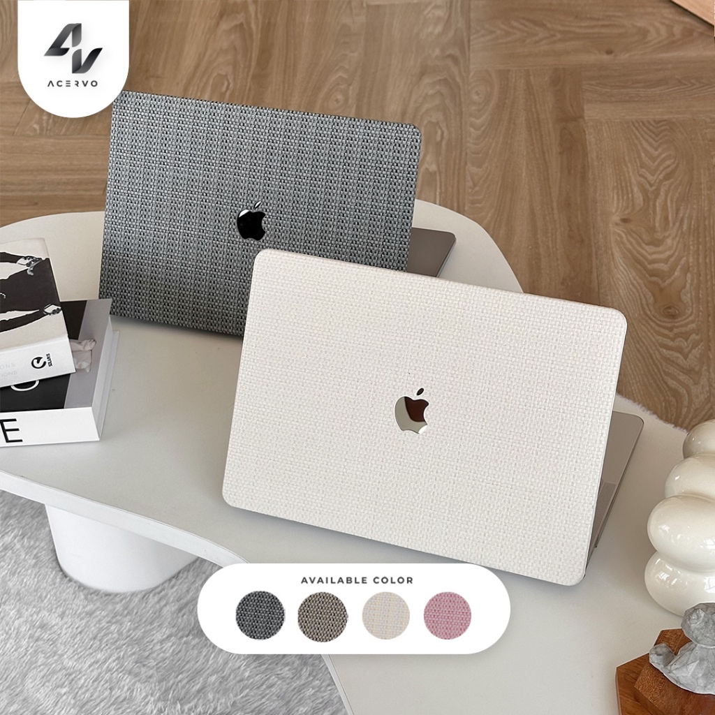 MacBook Waffle Case with Logo Cut Out Hard Case Pastel Compatible for MacBook Pro 13” / MacBook Air 
