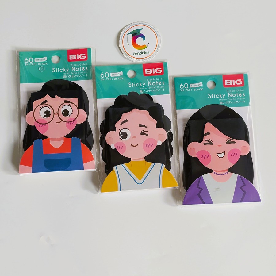 

Sticky Note Pembatas BIG 76x51 Black SN7651B