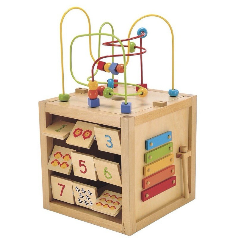 PRELOVED elc giant wooden activity cube