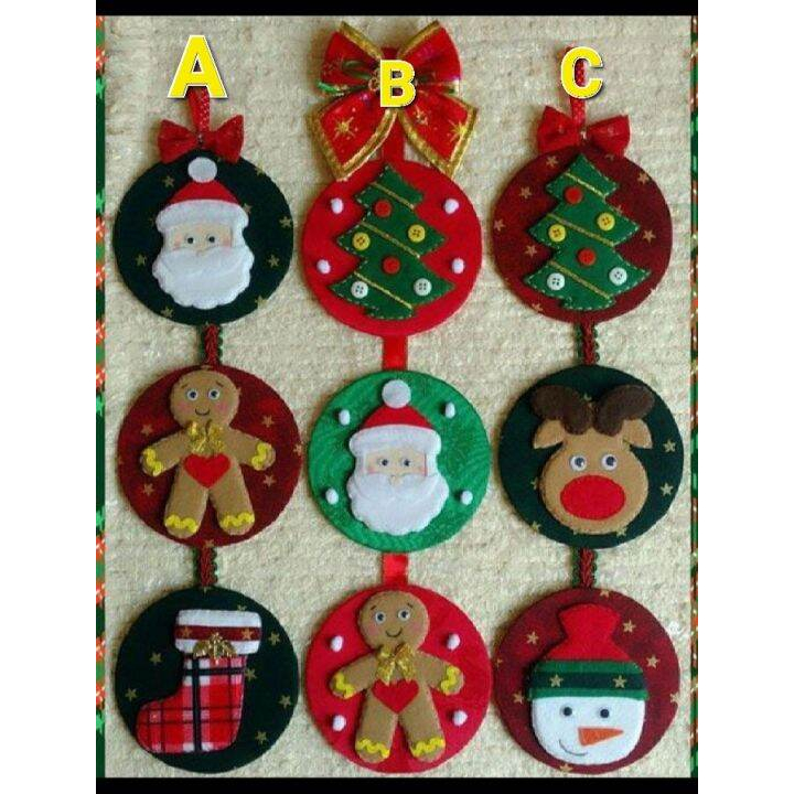 Hiasan dinding natal / ornament natal