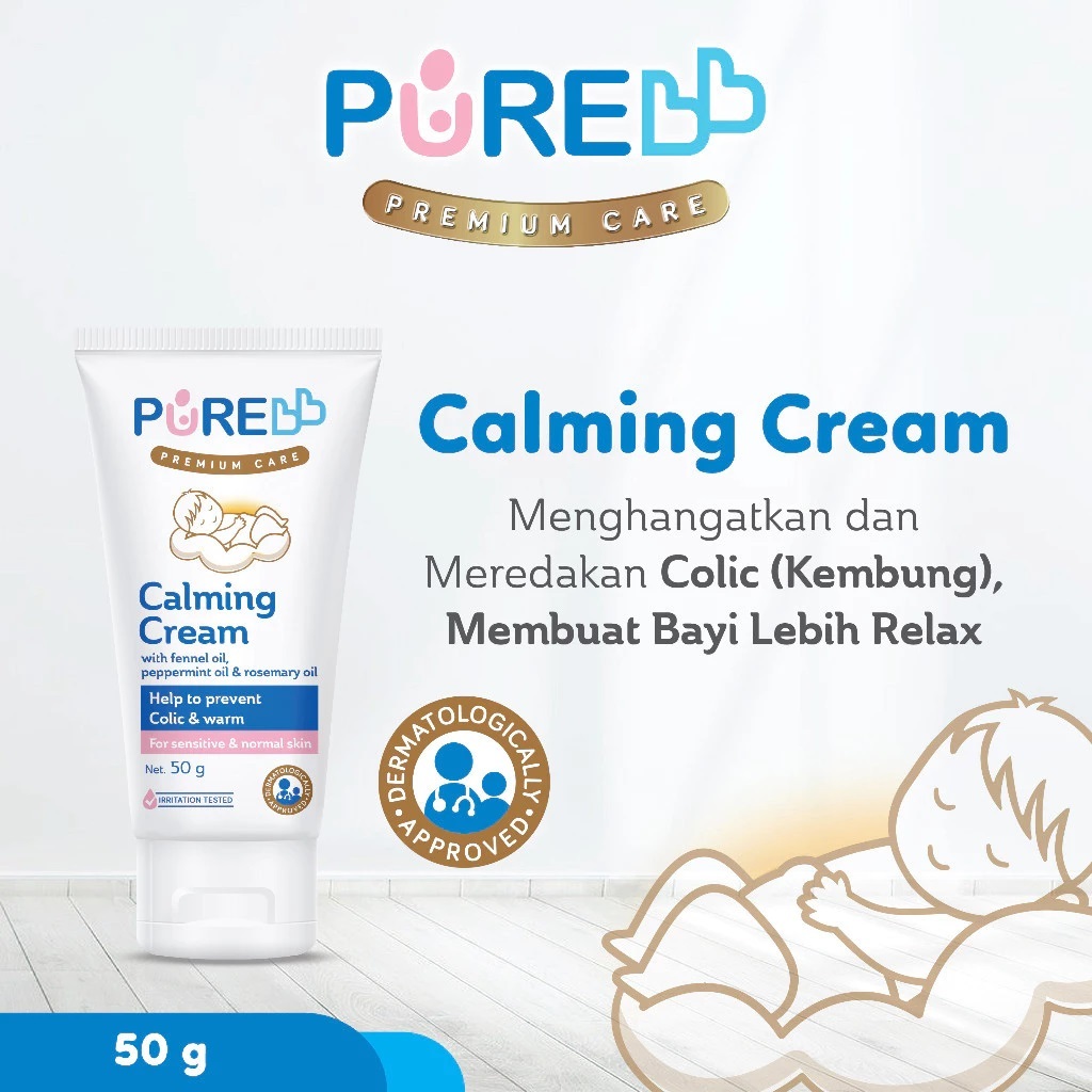 Pure Baby Calming Cream 50gr / Cream Untuk Perut Kembung Bayi