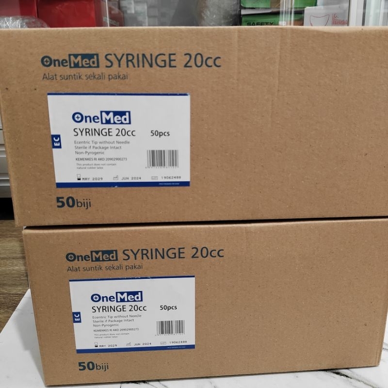 Spuit 20cc Onemed / Suntikan 20cc onemed perbox isi 50pcs