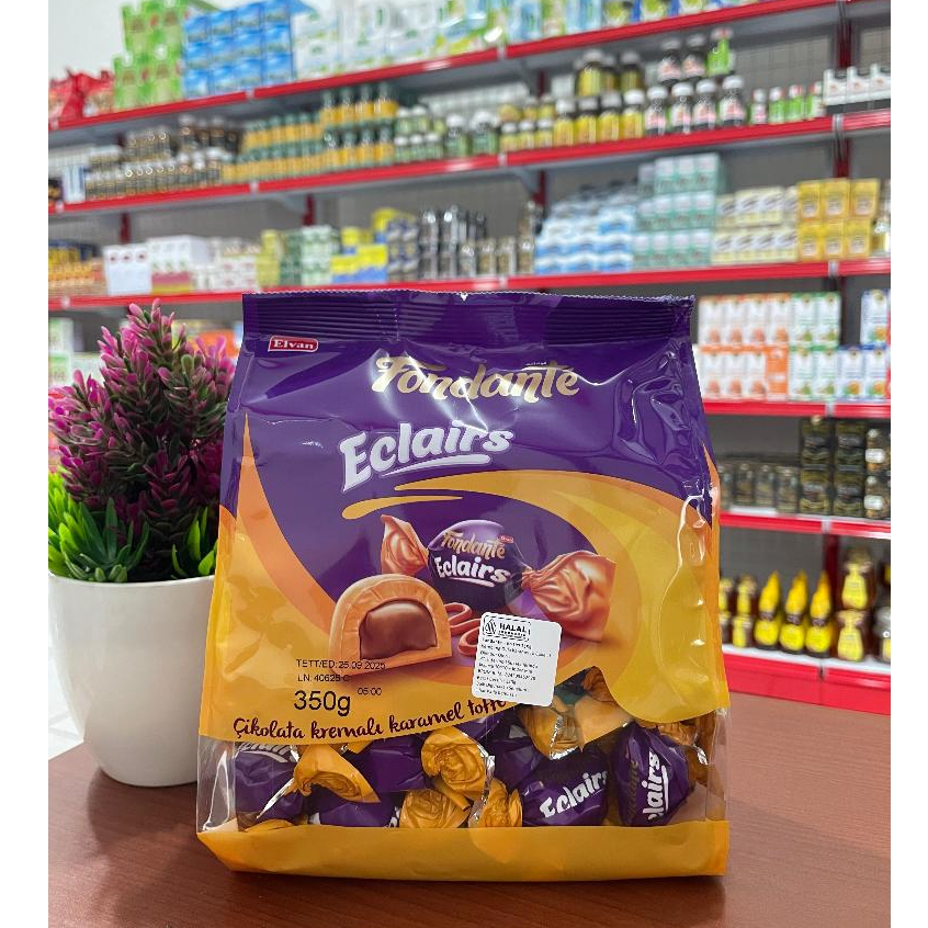 

Elvan Fondante Eclairs Caramel Toffee With Chocolate Sauce Filling