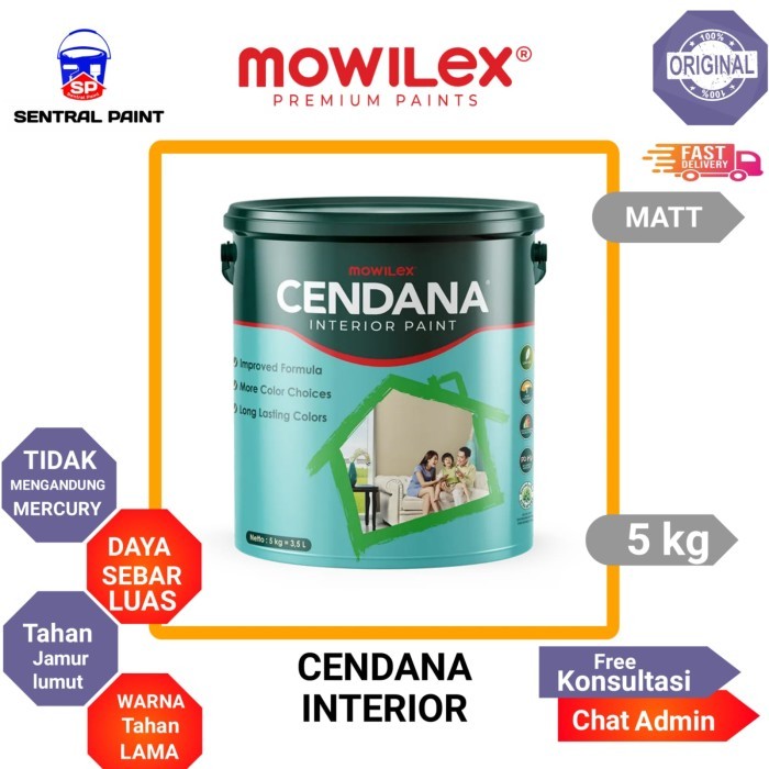 CAT TEMBOK MOWILEX CENDANA INTERIOR 5KG
