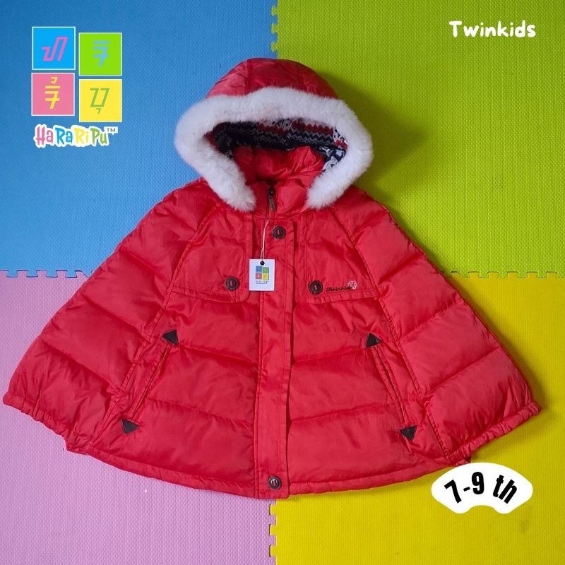 Cape tebal anak perempuan / jubah musim dingin