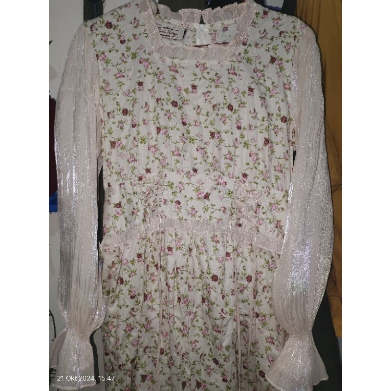 Preloved Helia Fairy Dress size M | floral dress by Himeka Vintage | Cottagecore dress