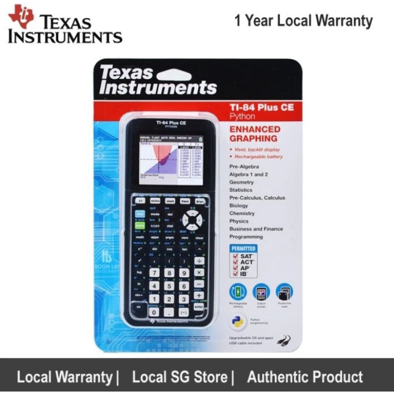 

Kalkulator Grafik TEXAS INSTRUMENTS TI-84 PLUS CE - Scientific