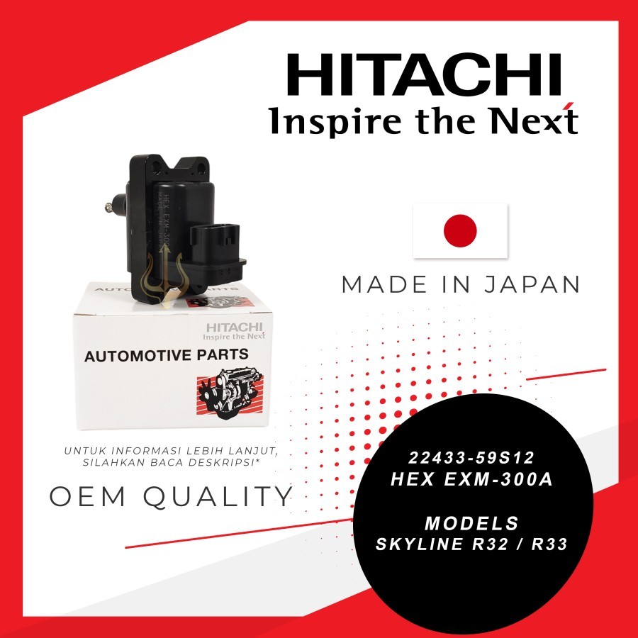 Ignition Coil Nissan SKYLINE R32 DAN R33 Hitachi Japan