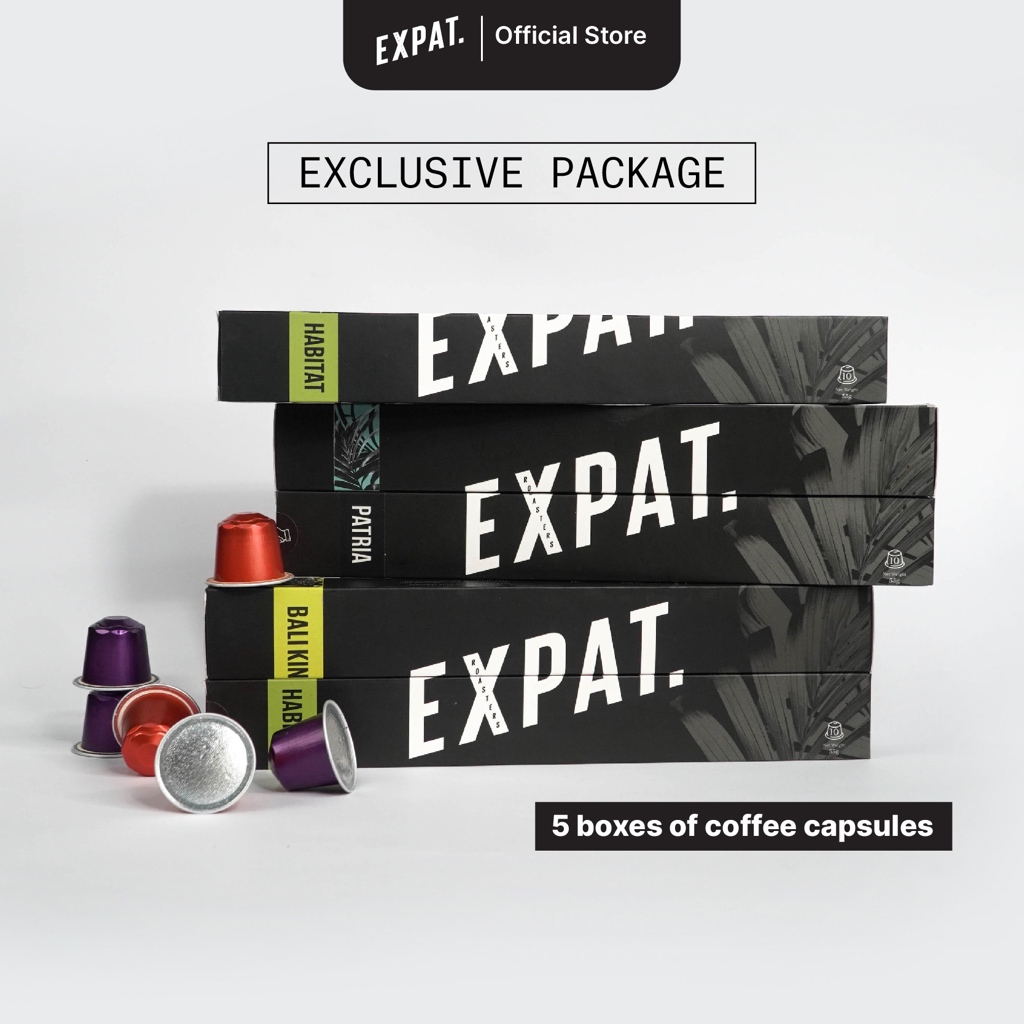 

Expat Roasters Specialty Coffee Capsule Compatible | Kopi Kapsul | Package Set 3