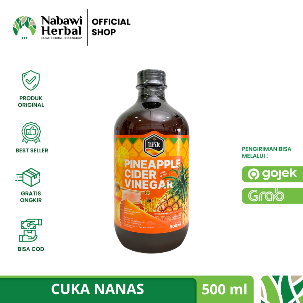 

LINK - Cuka Nanas With Honey - Pineapple Cider Vinegar Organic 500ml