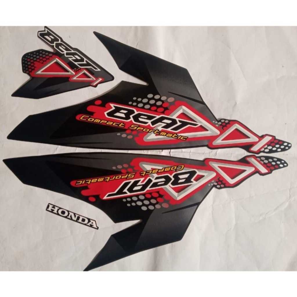 Striping Ori body Honda Beat 2011 stiker bawaan original beat karbu lis polet beat
