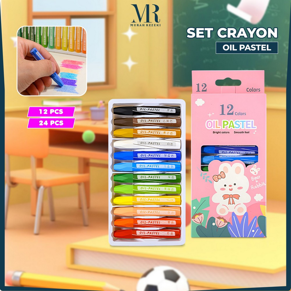 

Set Crayon Oil Pastel Isi 12 dan 24 Warna Motif Kartun Anak / Krayon Pigmentasi Tinggi Aman Untuk / Set Perlengkapan Mewarnai Anak MR A99