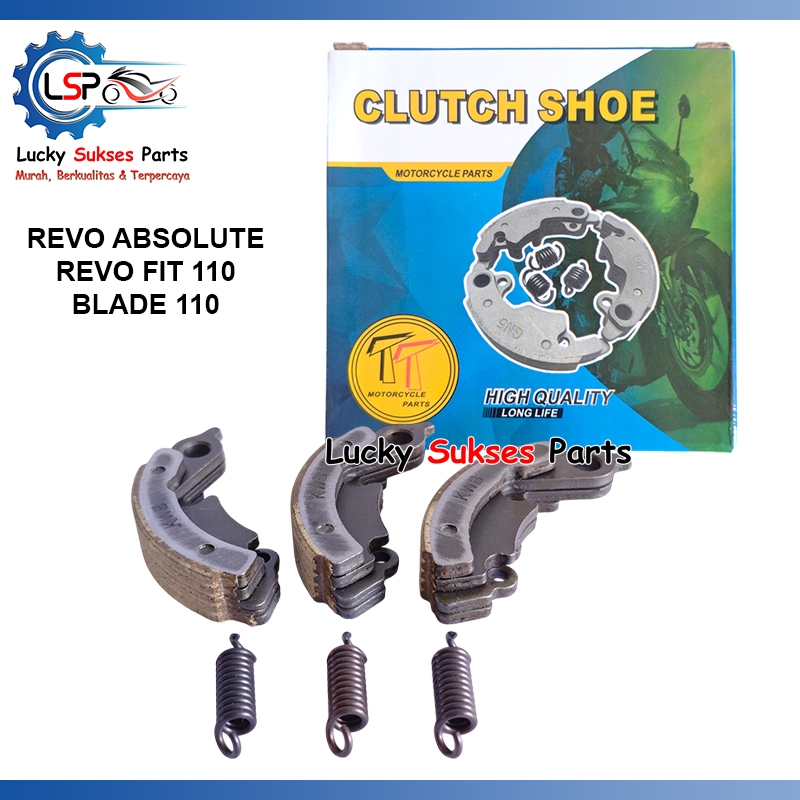 CLUTCH SHOE // SEPATU KLOS // KAMPAS GANDA SPORKET SET // PER KOPLING KWB // REVO ABSOLUTE / REVO FI