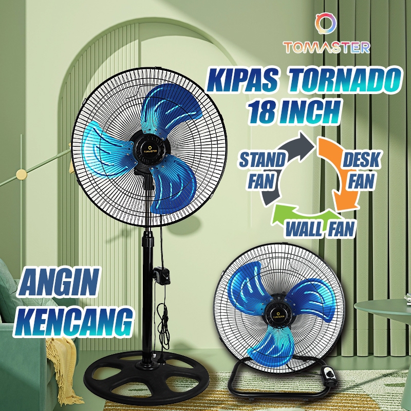 NEW Tomaster kipas angin/Kipas angin besi JUMBO 18 inch /TORNADO FAN/kipas angin besar/kipas