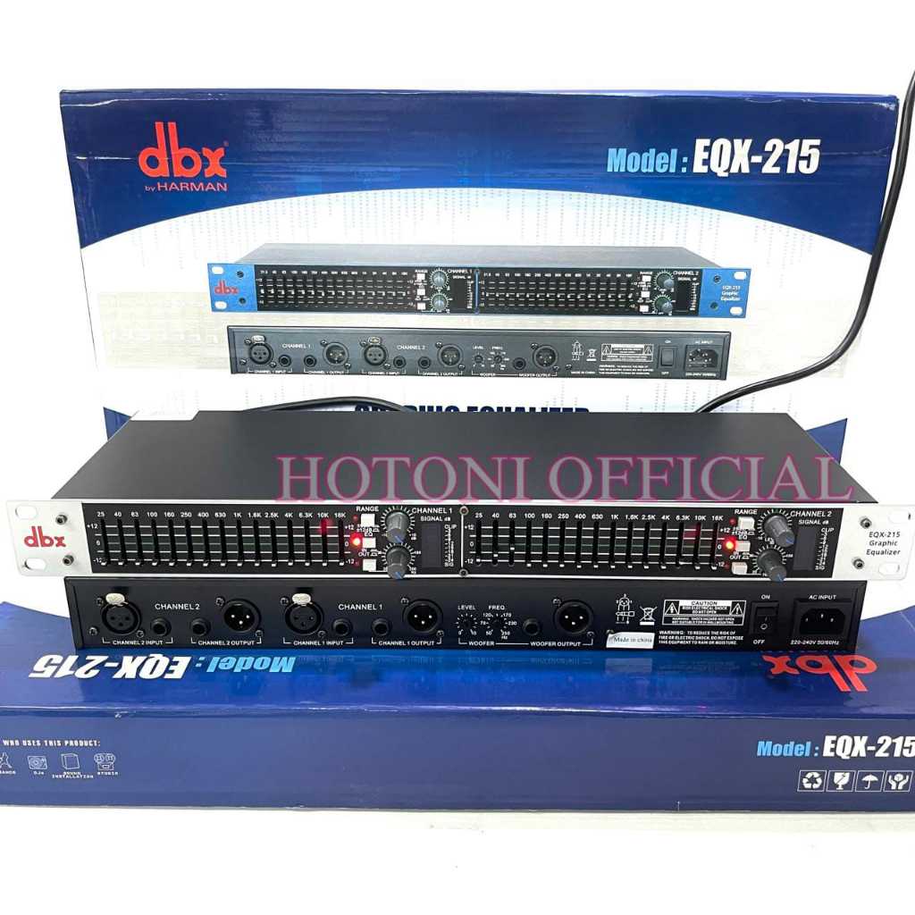 Equaliser Dbx Eqx 215+ New Grade A equlizer dbx eqx215+ Biru ( Bisa COD )