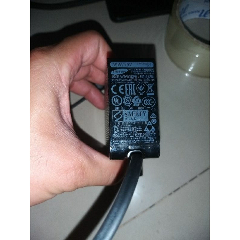 adaptor monitor samsung curved 19 volt 59w original copotan