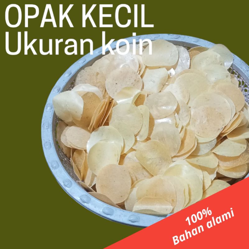 

kerupuk opak singkong mentah kecil (opak ukuran koin) 250gr