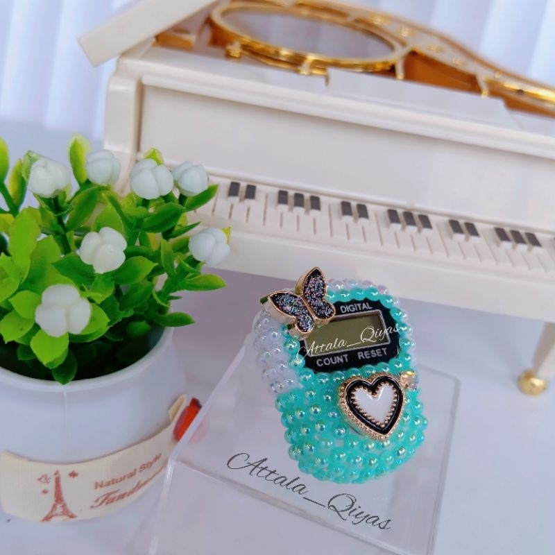 Tasbih digital Swarovski "Mutiara Pastel" Tasbih digital cantik premium tasbih digital grosir souver