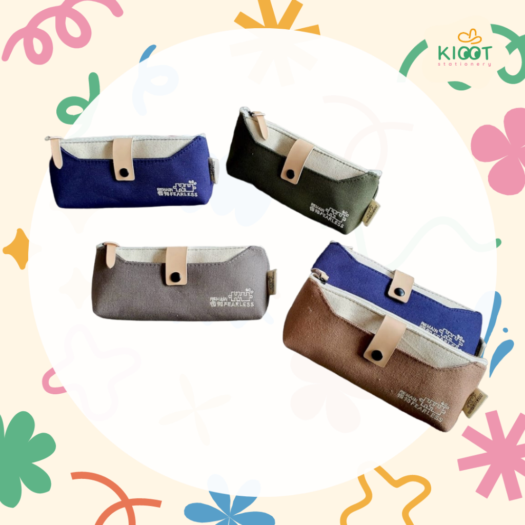

Kioot - Tempat Pensil Resleting / Tepak Alat Tulis / Pencil Case Anak Sekolah Simple Aesthetic 22518