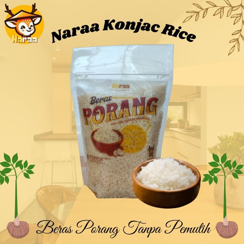 

Beras Porang Murah Naraa Shirataki / Konjac Rice / Nasi Porang 1kg