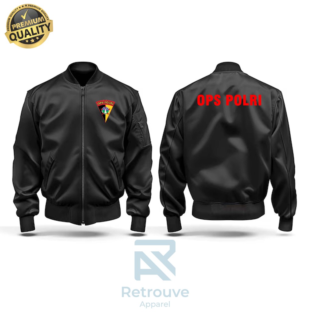 Jaket Bomber OPS Polri  Jaket Bomber Pria