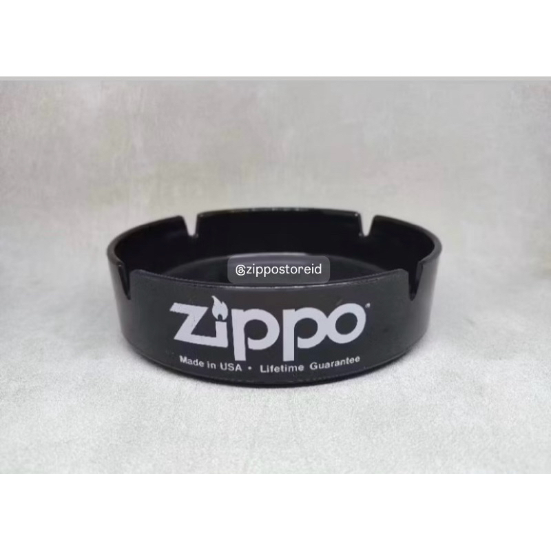 Zippo Black Ashtray - Original 100% Made In USA