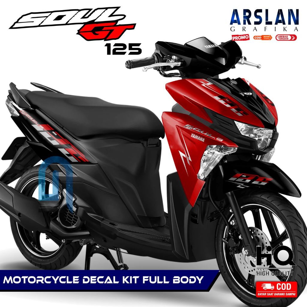 Stiker Soul GT 125 Full Body Decal Soul GT 125 Full Body Dekal Soul GT 125 Full Body Variasi / Desai