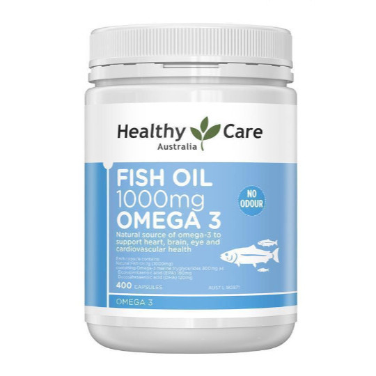 Healthy Care Omega 3 Fish Oil 1000mg 400 kapsul 400 tablets