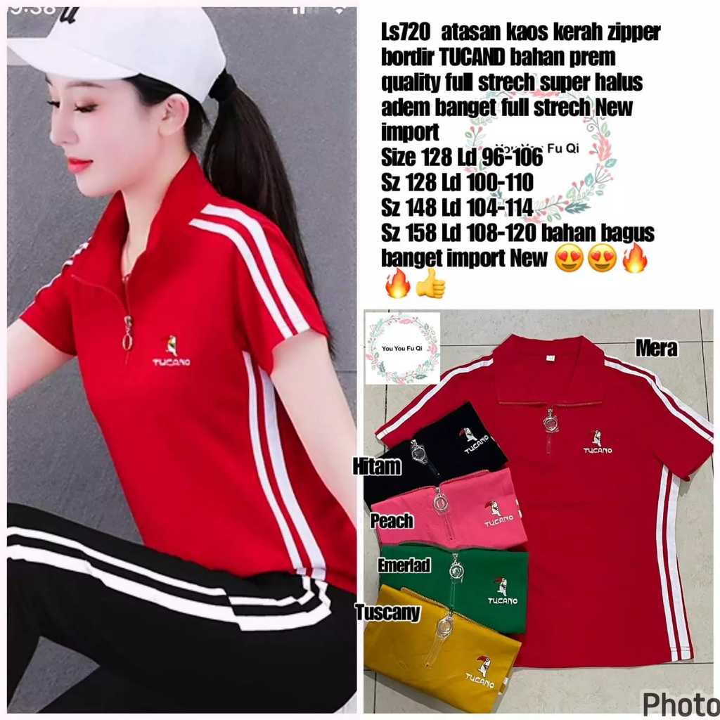 720 atasan ks zipper bordir tucand prem bkk
