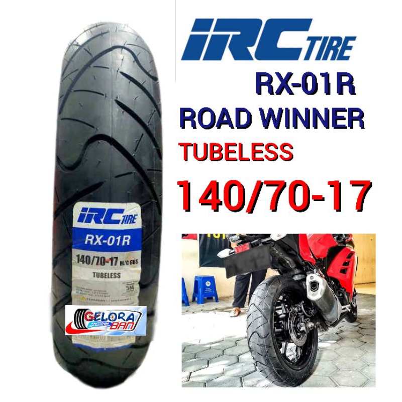 Ban Tubeless Irc RX-01R 140/70-17 ban honda bison viksion megapro jupiter mx ban tubeless ring 17 ba