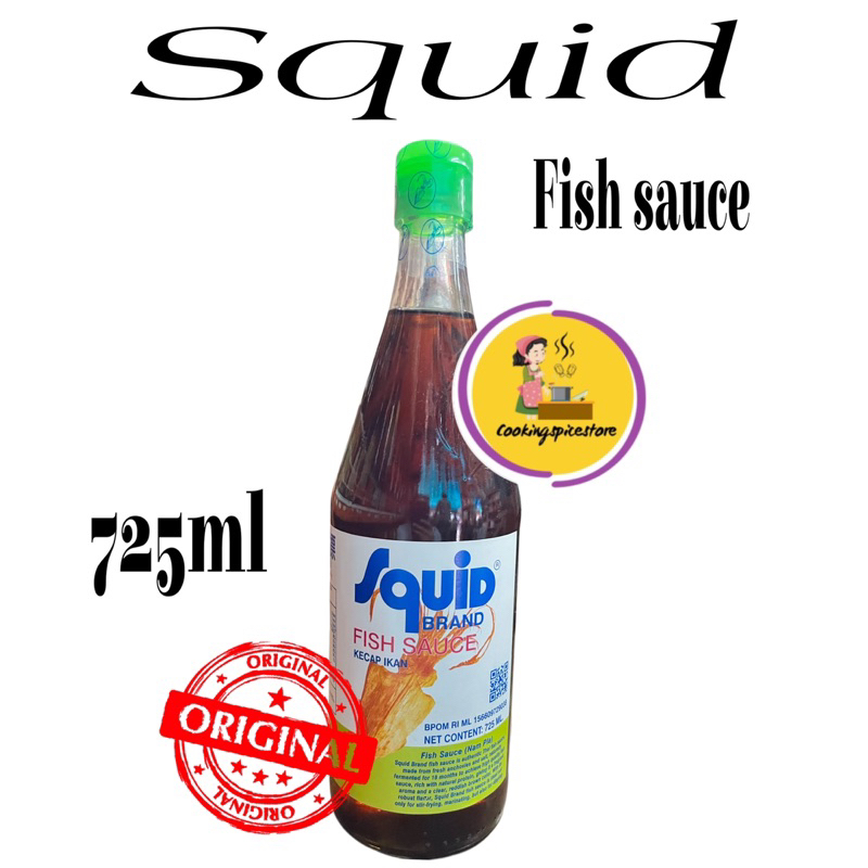 

Squid Brand Fish Sauce Anchovies Fish Sauce 725 ml - Saus Minyak Ikan Thailand